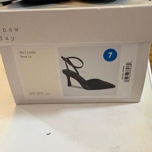 a new day Black Belinda Heels